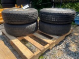 Skid Lot Of (4) 205/70R15 Tires W/ Rims