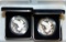 (2) 2003 U.S. Mint National Wildlife Refuge 90% Silver Medals.
