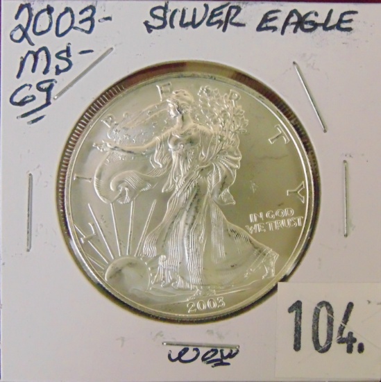 2003 Silver Eagle MS69.