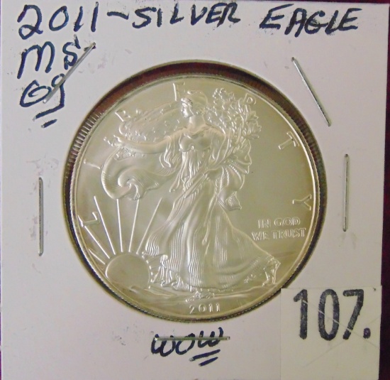 2011 Silver Eagle MS69.