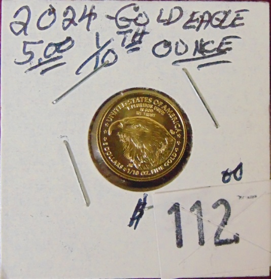 2024 1/10 Oz. $5 Gold Eagle