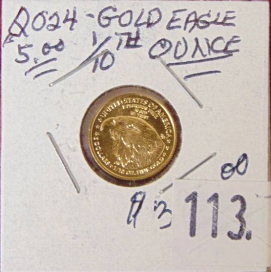 2024 1/10 Oz. $5 Gold Eagle