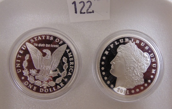 (2) 2021 Morgan Dollar Copies.