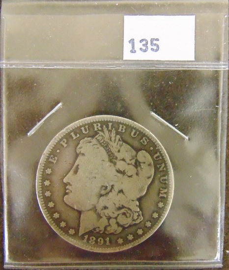 1891-O Morgan Dollar G (better date).