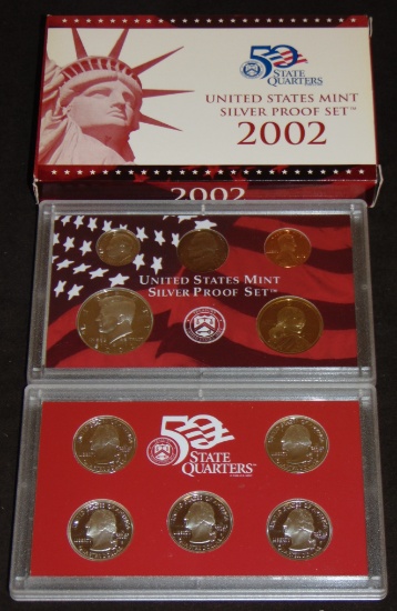 2002 U.S. Mint Silver Proof Set.