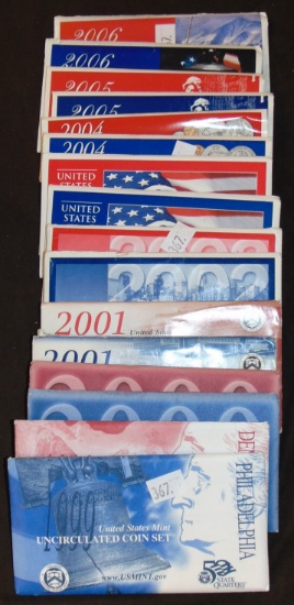 (8) Years of U.S. UNC Sets: 1999-2006.