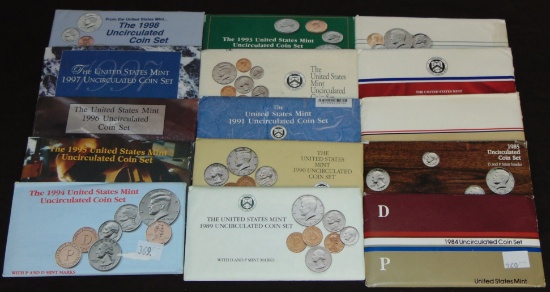 $27.30 face value in Modern UNC Sets. 1984-1998.