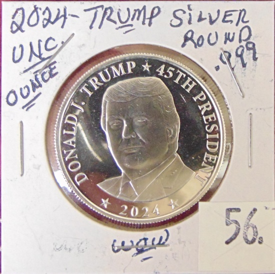2024 Trump .999 Silver Round "In God We Trust".