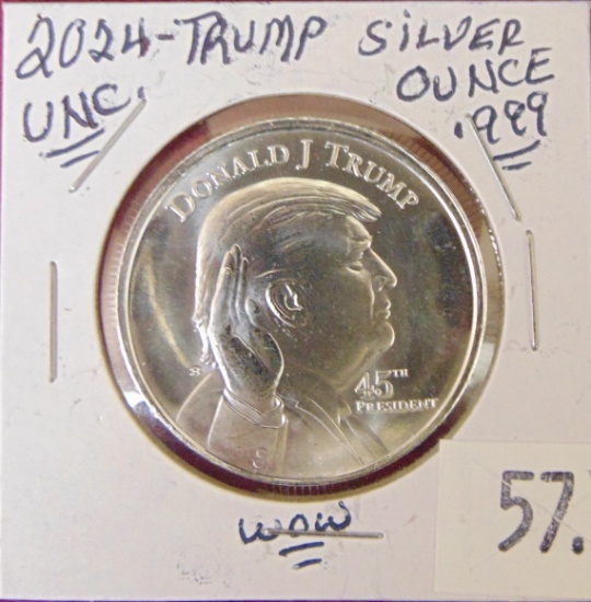 2024 Trump .999 Silver Round "The White House".