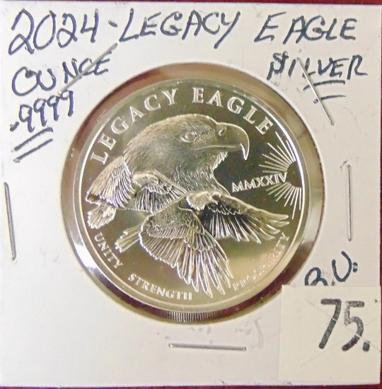 2024 Legacy Eagle 1 Oz. .9999 Silver $1 Charles III.
