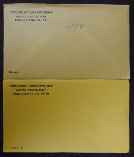 1958, 1964 U.S. Proof Sets (UNOPENED).