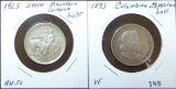 Stone Mountain and Columbian Expo Half Dollars.