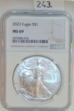 2023 Silver Eagle NGC MS69.