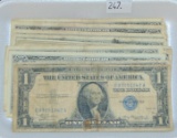 (19) $1 Silver Certificates: 1935, 1935C, 1935G, (2) 1957A, (14) 1957B.