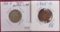 1913-D (type 1) Buffalo Nickel. 1925-S Lincoln Cent VF.