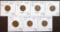 (7) 1909VDB Lincoln Cents (4) VF, (3) AU50.