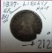 1837 Liberty Half Dollar EF-AU50 (full Liberty). Rare.