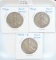 1936, 1940, 1943-D Walking Liberty Half Dollars.