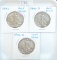 1941, 1941-D, 1941-S Walking Liberty Half Dollars.