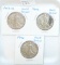 1943-D, 1945, 1946 Walking Liberty Half Dollars.