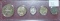 1943 Year Set: Walking Liberty Half Dollar, Washington Quarter, Mercury Dime, Jefferson Nickel, Whea