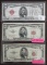 (3) $5 Red Seal Notes: Series of 1928C, 1953, 1953C.