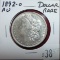 1892-O Morgan Dollar.
