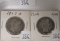 1904, 1907-D Barber Half Dollars.
