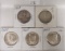 (5) Half Dollars: 1942, 1944-S Walking Liberty, (3) 1964 Kennedy.
