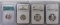 (4) Washington Quarters: 1957 ICG PR68, 1957 NGC PF66, 1959 NGC PF67, 1963 NGC PF67.