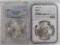1921 Morgan Dollar PCGS MS63. 1923 Peace Dollar NGC MS62.
