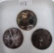 (3) 1 Oz. Silver Rounds: (2) Star Wars Darth Vader. (1) Star Trek.