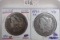 (2) 1890-CC Morgan Dollars.