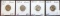(2) Buffalo Nickels. (2) Jefferson Nickels.