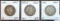 1896, 1908-D, 1909 Barber Half Dollars (all are .900 Silver).
