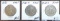 1921, 1921-D, 1921-S Walking Liberty Hafl Dollars. All .900 Silver.