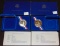 (2) 1986 Liberty Silver Dollars in cases, .900 fine Silver.