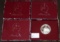 (4) Proof 90% Silver Commemorative Half Dollars.