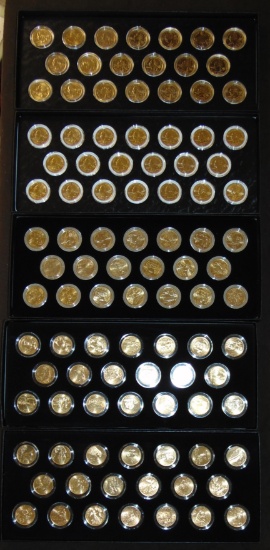 1999-2008 Gold Plated State Quarters P, D.