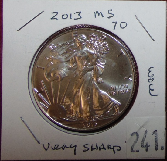 2013 Silver Eagle MS70.