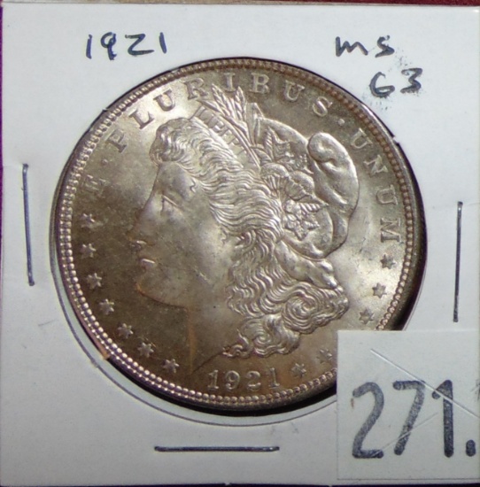 1921 Morgan Dollar.