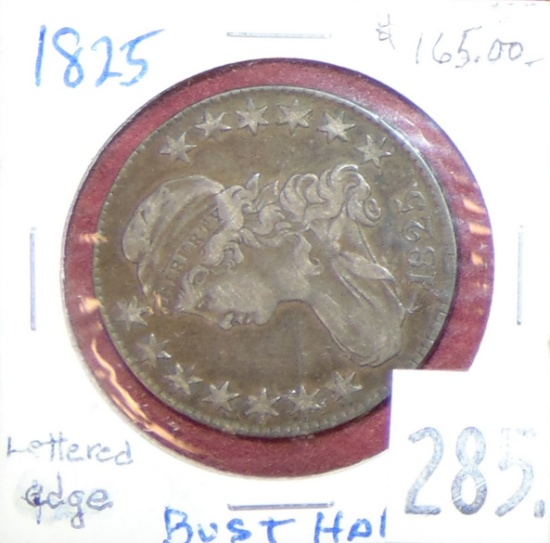 1825 Bust Half Dollar.