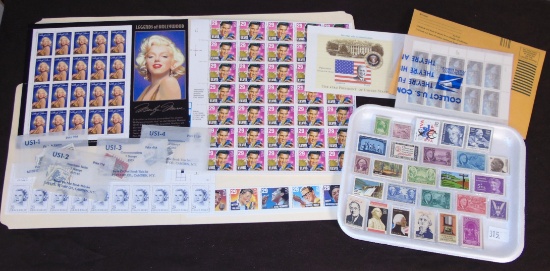 U.S. Stamps and Bank Bag.