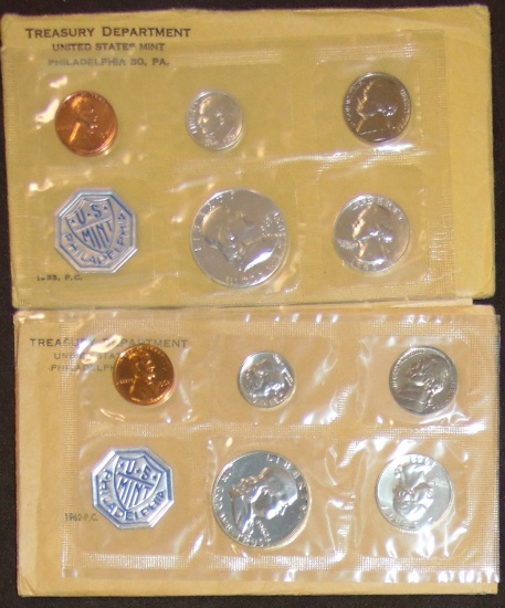1962, 1963 U.S. Proof Sets.
