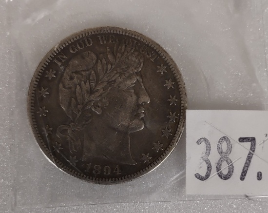 1894 Barber Half Dollar.