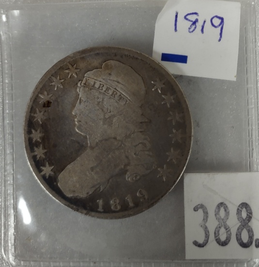 1819 Capped Bust Half Dollar.