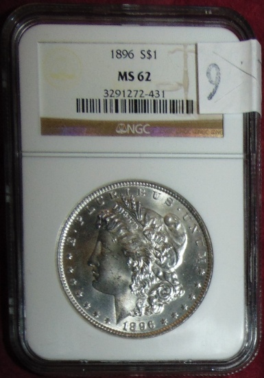 1896 Morgan Dollar NGC MS62.