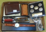 Variety: Pocket Knives, Watches, Bill Fold, etc.