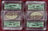 1997, 1999 Silver Eagle ICG MS69, MS69.