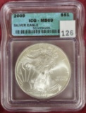 2009 Silver Eagle ICG MS69.